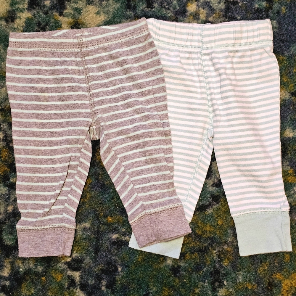 Set of 2 Carter's Striped Joggers 3 Months